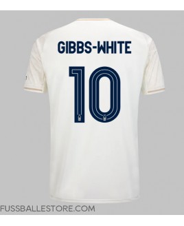 Günstige Nottingham Forest Morgan Gibbs-White #10 Auswärtstrikot 2025-26 Kurzarm